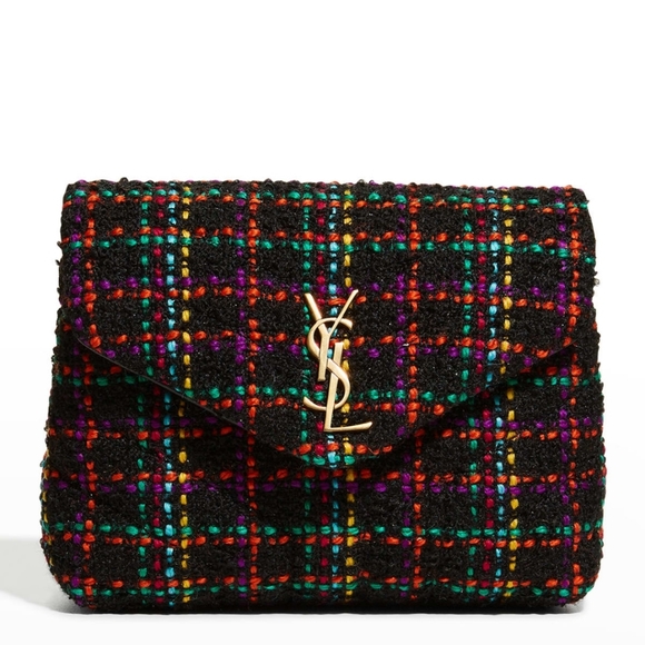 NWT Rare & Authentic YSL Saint Laurent LOULOU TOY STRAP "Y" LEATHER  Multi-Color - Picture 5 of 17